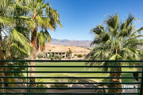Mountains, golf, and water. The view from the balcony. 