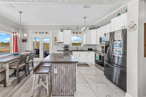 Custom Kitchen with a lake view!