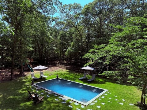 Pool view from Primary Bedroom