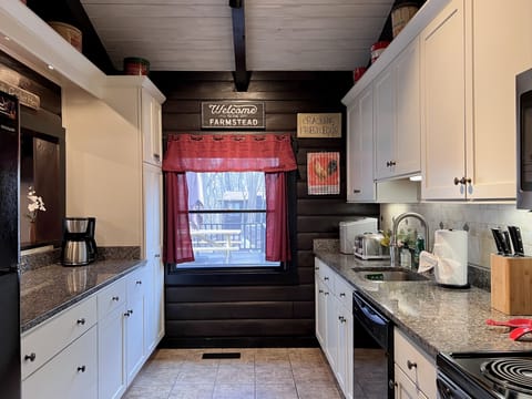 Well appointed kitchen.