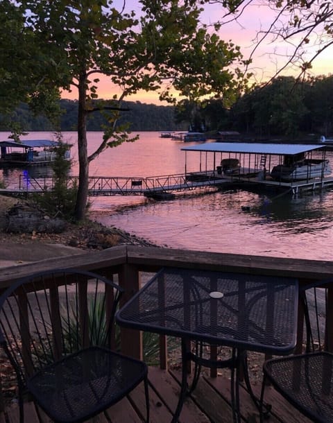 View of Deck to Dock- fabulous cocktail hour evenings to enjoy relaxation