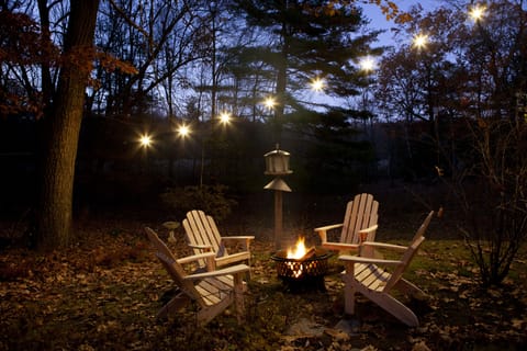 Firepit beneath the stars.