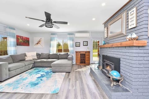 Spacious living room space.