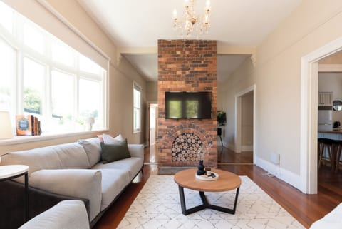 Beautiful living area featuring a smart TV