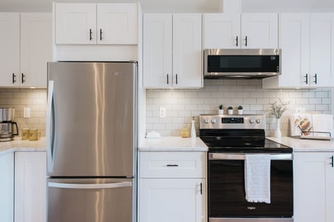 kitchen with new appliances