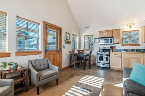 This bungalow features an open floor plan.