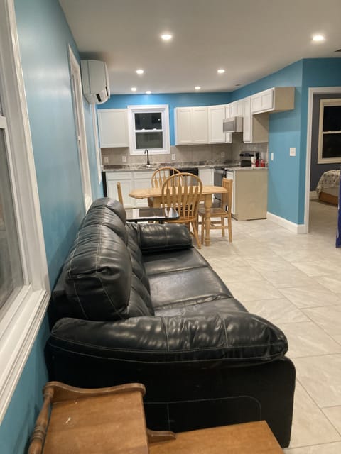Front entry into living room,dining area and Full Kitchen
