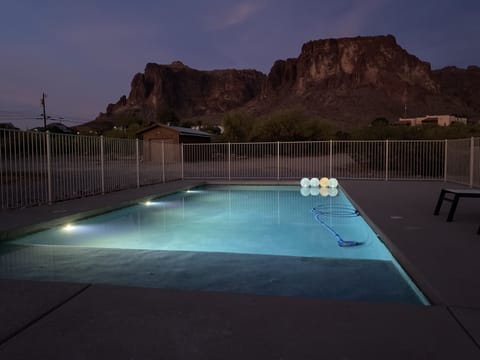 Brand new pool with epic views of the Superstition Mountains