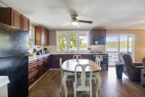 Full Kitchen -electric stove. toaster oven, blender, coffee maker, microwave