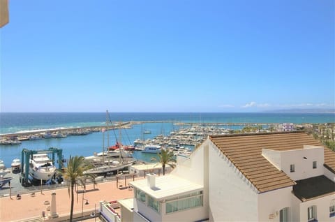 Stunning sea views and views to the marina from the apartment balcony