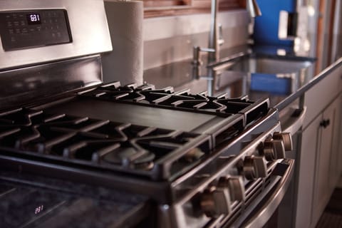 Gas stove for cooking your favorite meal.