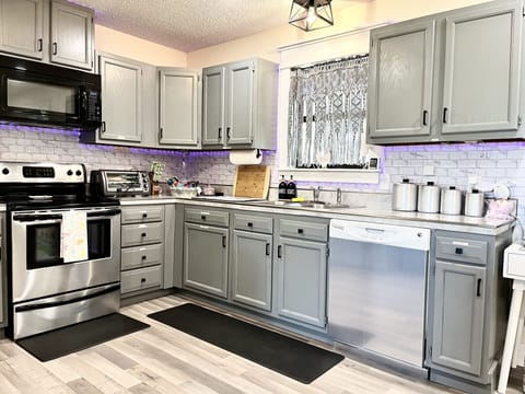 Fully stocked kitchen