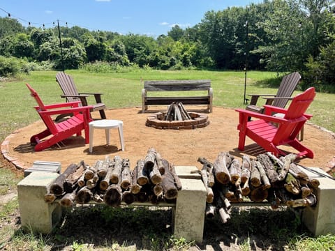 We provide firewood and fire starter