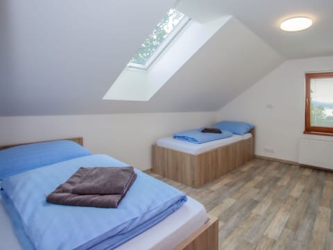 Furniture, Building, Comfort, Azure, Textile, Wood, Bed, House, Interior Design, Bed Frame