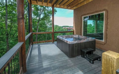 Steamy Outdoor Hot Tub