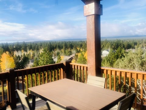 view from upstairs deck