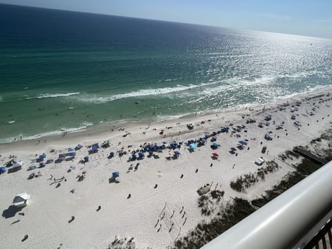 Beach view from the 19th floor balcony