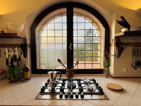 View from the main villa's kitchen