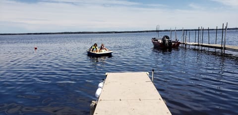 Paddle boats included