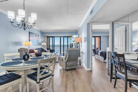 Living Room with Gulf Views and Access to Balcony