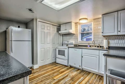 We have a complete kitchenware. We also have a refrigerator, microwave, stove, coffee maker, and many other items and appliances!