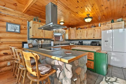Modern kitchen, with the focal point of the island and plenty of counter space.