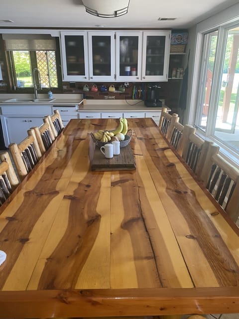 Huge table! Seats up to 12