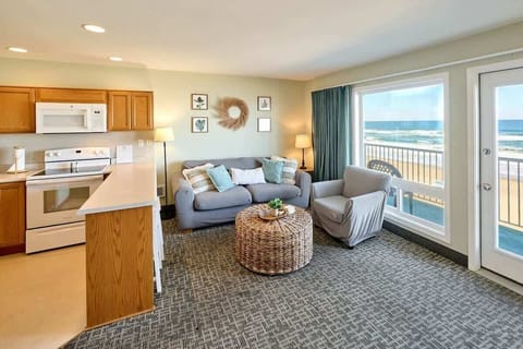 The cozy living room space