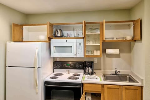 The kitchen is fully stocked for meal prep