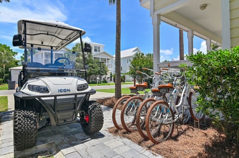 Explore beautiful 30A with ease - Complimentary golf cart & 4 bikes included. 