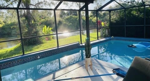 You got yourself a nice, relaxing heated or unheated pool maintained weekly!