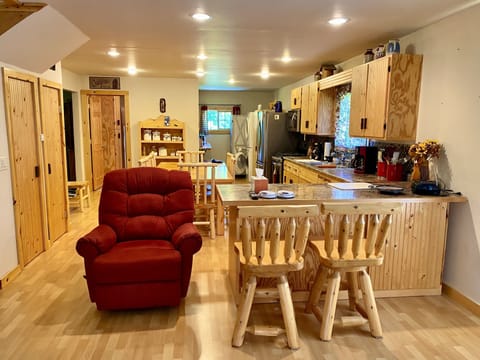 Kitchen View From Center of the Living Room
