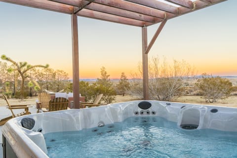 Gorgeous sunset views from hot tub