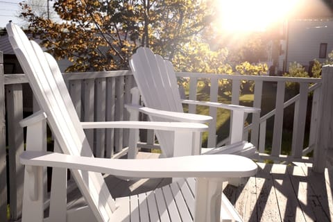 Off the kitchen you will enjoy the north shore breezes on the deck