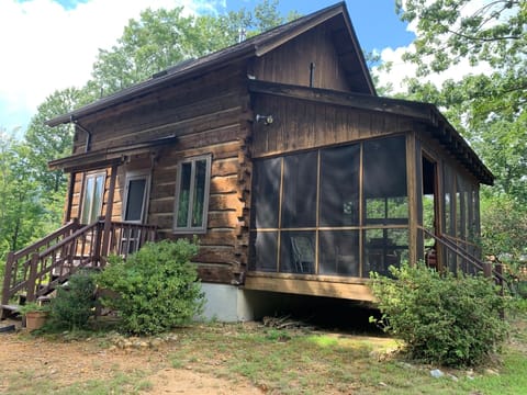 Authentic hand hewn cabin