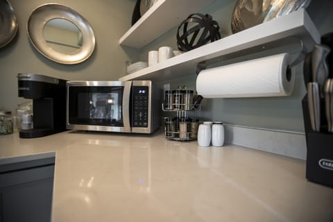 Ample countertop space 