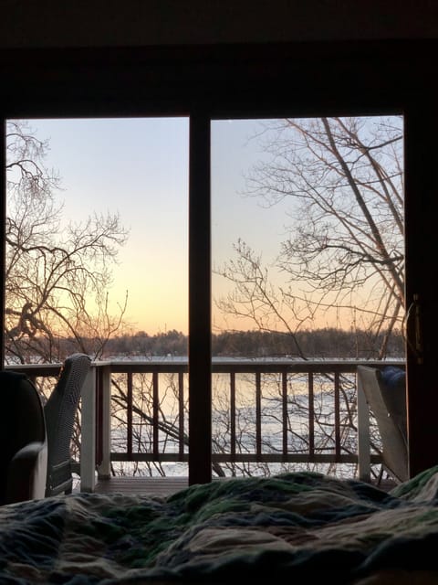 Morning view from the master bedroom 