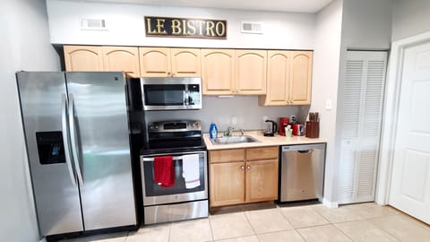 Fully stocked kitchen