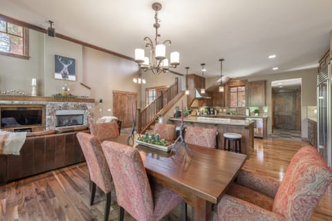Dining room with additional counter seating