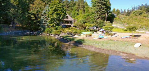 Launch Kayaks from front yard
