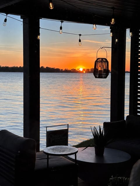 Perfect Sunsets from the porch. 
