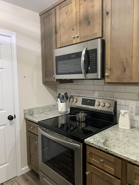 All new appliances in the recently updated kitchen