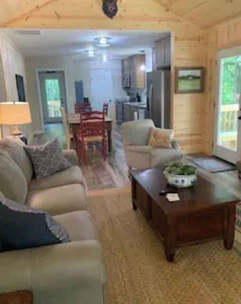 Living room and kitchen from front door