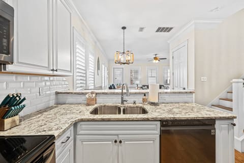 The main level is completely open making spending time together easy