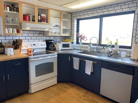 Fully stocked kitchen