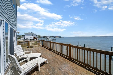 Slip out to the Waterfront Deck to take in some Views and some Rays.