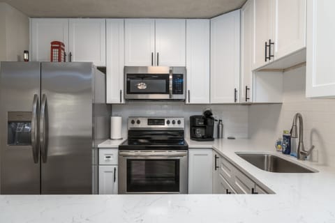 Fully stocked kitchen
