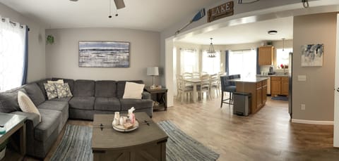 Open concept living, dining and kitchen so you can enjoy family time together