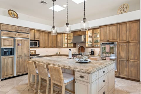 Well equipped chefs kitchen