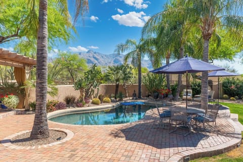 Backyard views facing the beautiful Catalina Mountains.